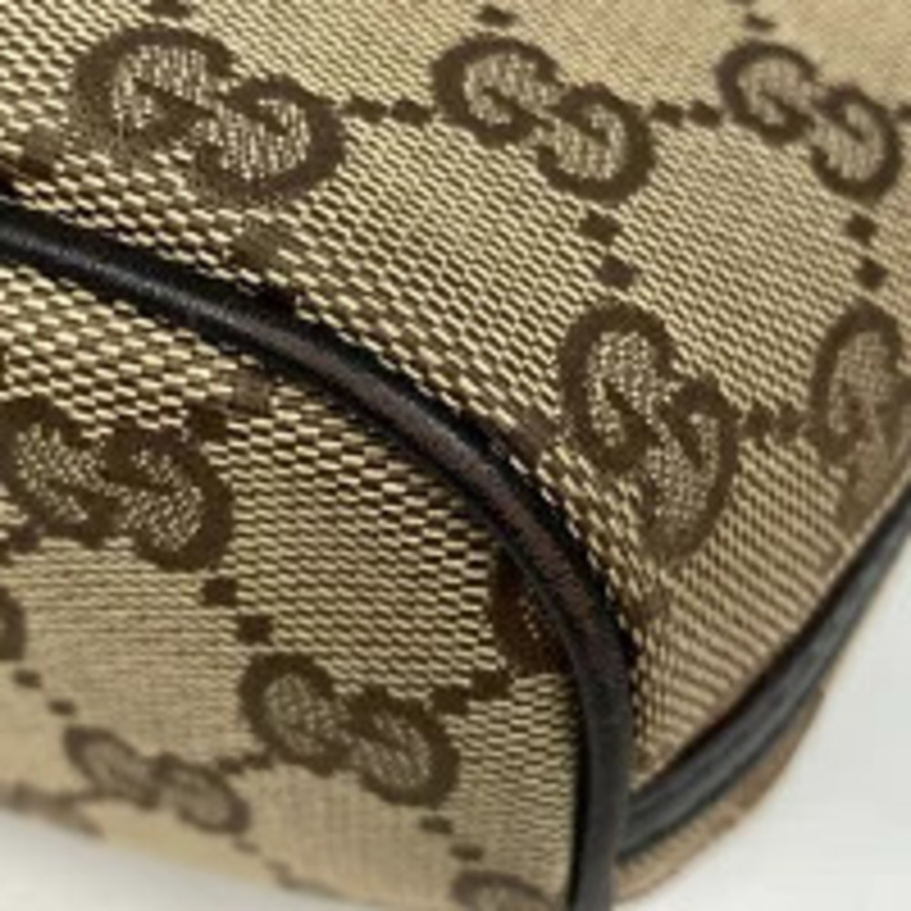 Gucci GG Clutch brown canvas handbag accessory Brown
